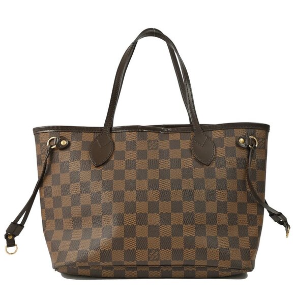 LOUIS VUITTON Brown Damier Neverfull PM Tote Bag - Picture 1 of 10